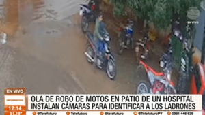 Ola de robo de motos en patio de hospital
