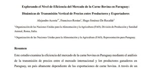 Informe de la FAO: qué dice sobre la eficiencia en transmisión de precios del mercado cárnico