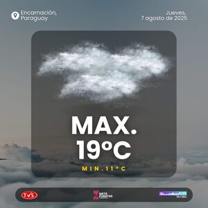 METEOROLOGÍA: LLUVIAS PERSISTENTES Y LLEGADA DE UN FRENTE FRÍO A PARAGUAY - «TVS DIGITAL»