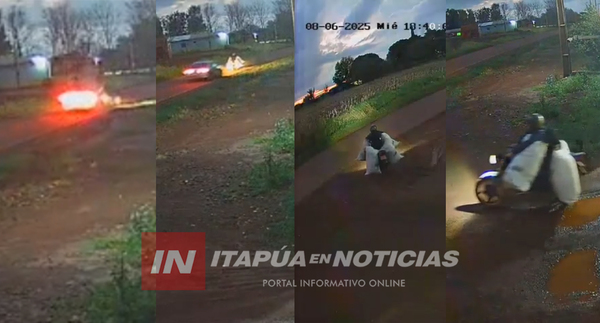 MOTOCICLISTA ATROPELLADO EN TRP FUE TRASLADADO A HOHENAU 