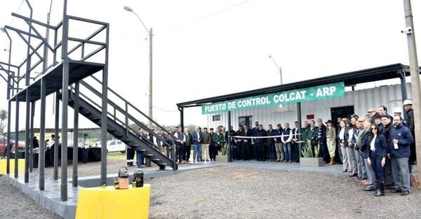 Inauguran el primer puesto de control de tránsito ganado en Paraguarí