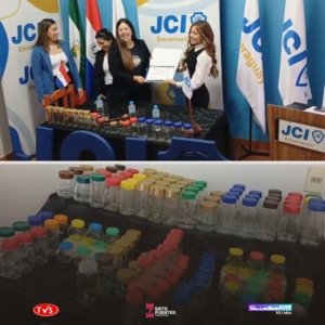 JCI ENCARNACION IMPULSA CAMPAÑA SOLIDARIA PARA RECOLECTAR MÁS DE 600 FRASCOS DE VIDRIO EN ITAPÚA - «TVS DIGITAL»