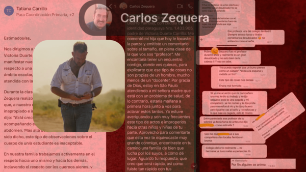 Denuncian a docente de colegio privado por supuesto comentario inapropiado y contacto físico a alumna