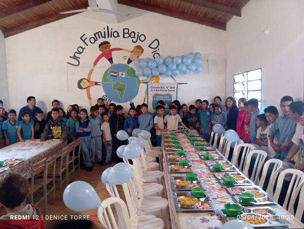 Alto Paraguay alcanza el 100% de aprovechamiento del almuerzo escolar y reduce la deserción
