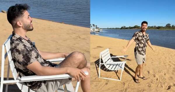 La Nación / Viral: influencer costarricense bromeó con la falta de mar en Paraguay