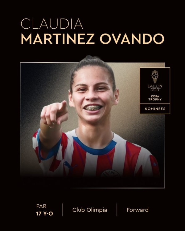 Paraguaya Claudia Martínez en lista de candidatas a ganar el balón de oro - ADN Digital