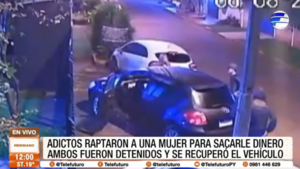 Adictos raptaron a una mujer para sacarle dinero