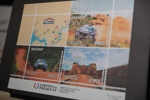 Presentan tres estampillas alusivas al Rally Mundial de Paraguay