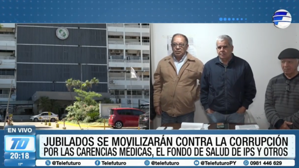 Jubilados convocan a movilización pacífica contra la corrupción