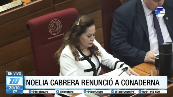 La senadora Noelia Cabrera renunció a Conaderna