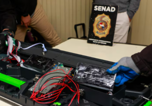 Frustran envío de cocaína escondida en pantallas LED con destino a Hong Kong y Arabia Saudita