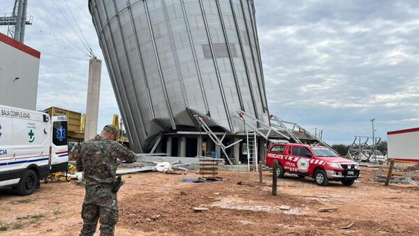 Derrumbe de silo en Loma Plata causa dos muertos y cuatro heridos