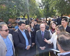 Presidente de la Corte Suprema, Dr. Diesel, visitó predio destinado a futura sede judicial en Minga Guazú