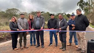 Inauguran empedrado en el barrio Paraíso de Capitán Miranda