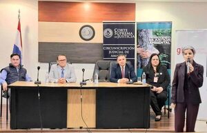 Representantes de la CSJ, MADES y Ministerio Público capacitan a operadores de justicia en servicios ambientales