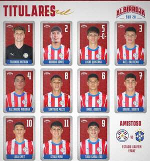 La Albirroja sub 20 cayó 0-2 ante Brasil en amistoso en Ypané - La Tribuna