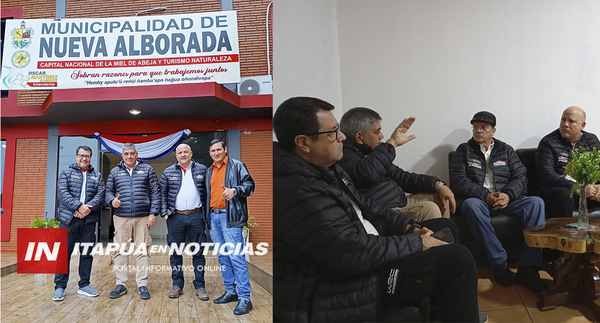 AUTORIDADES DEL WRC RALLY DEL PARAGUAY VISITAN NUEVA ALBORADA