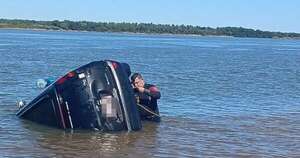 La Nación / Hallan cadáver de mujer que cayó con su vehículo al río Paraná