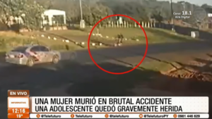 Una mujer murió en brutal accidente