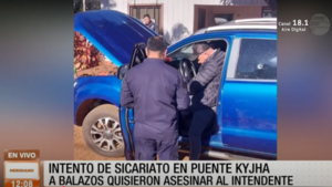 Intento de sicariato contra el intendente de Puente Kyjhá
