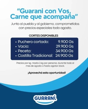 «Guaraní con Vos, Carne que acompaña»