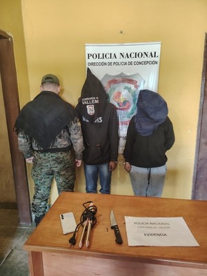 Recuperan objetos robados y detienen a pareja en Vallemí - Concepción al Día