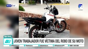 Robo de moto deja a joven trabajador sin su principal medio de transporte en Capiatá