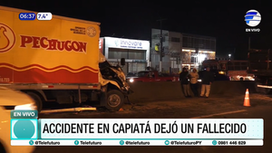 Atroz accidente de un camión de reparto en Capiatá deja un fallecido