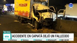 Accidente dejó un fallecido en Capiatá