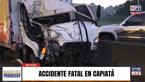 Trabajador fallece en violento choque de camiones en Capiatá