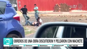 Obreros a los golpes en medio de una ronda de tragos