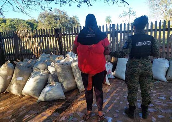 Allanan vivienda en Canindeyú y detienen a mujer con más de 300 kilos de marihuana | DIARIO PRIMERA PLANA