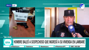 Hombre baleó a sospechoso que ingresó a su vivienda en Lambaré