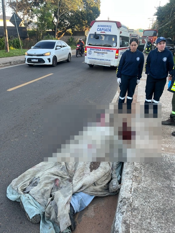 Pasajero fallece tras caer de un ómnibus en San Lorenzo