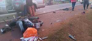 Tragedia en la Ruta PY06: mujer muere en choque frontal de motocicletas