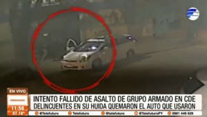 Intento fallido de asalto de grupo armado en CDE