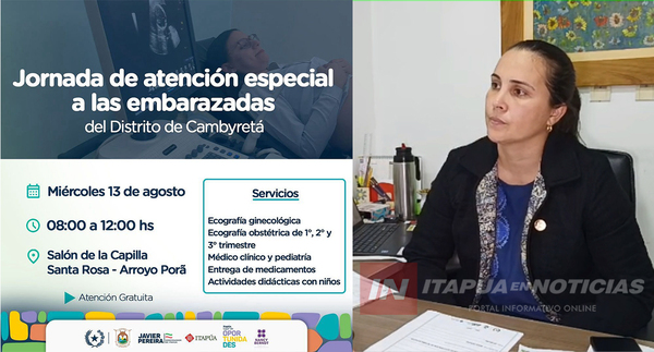 MAÑANA SE REALIZARÁ JORNADA DE ATENCIÓN MÉDICA GRATUITA EN ARROYO PORÁ