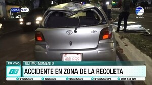 Accidente en zona de la Recoleta