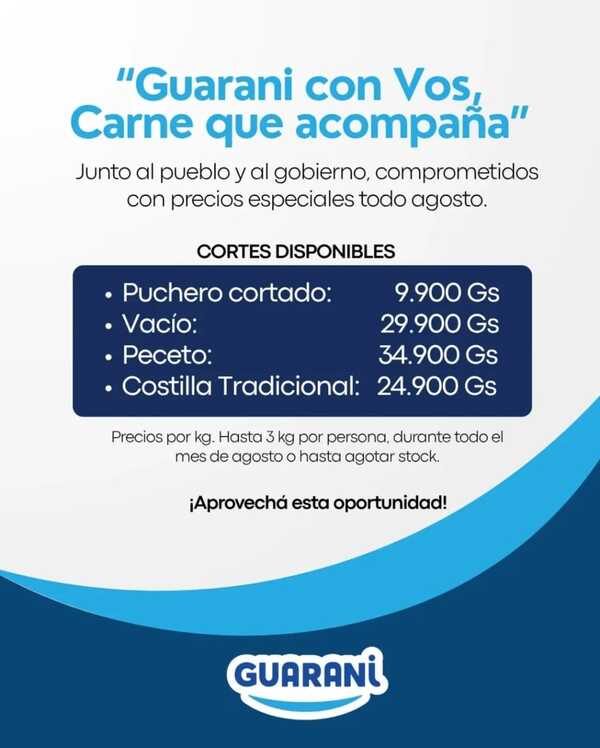 Buena respuesta ciudadana a campaña de reducción de precios de Guaraní