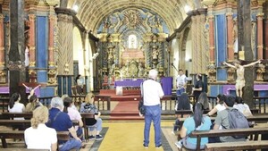 La imagen de Cristo en la Cruz fue retirada y generó un gran susto