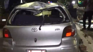 Accidente camino al Asu 2025: Volcó al evitar colisionar con otro