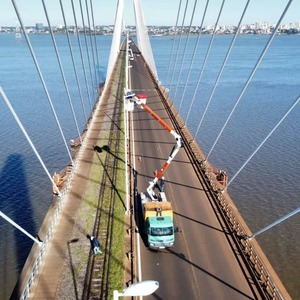 Finalizan trabajos de luminaria en el Puente Internacional San Roque