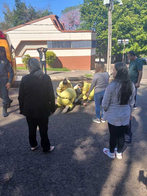Motociclista hospitalizada tras accidente en Encarnación