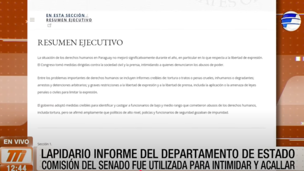 Lapidario informe de EE.UU. sobre derechos humanos en Paraguay