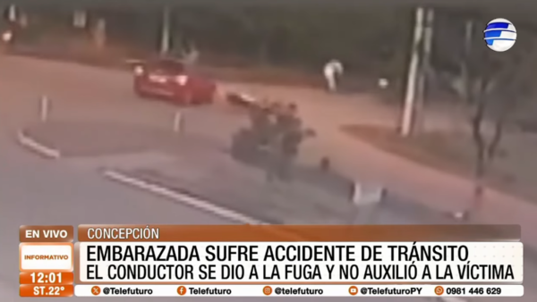 Conductor huye tras chocar a embarazada en Concepción
