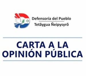 La Defensoría del Pueblo comprometida con las verdaderas víctimas de la dictadura.