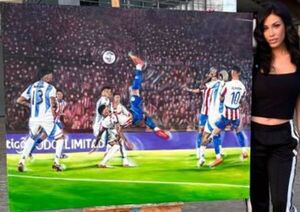 Popular / (VIDEO) "El golazo de chilena" de Tony, ¡pintado por una artista española!