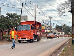 UNA DÉCADA DESPUÉS SE REALIZAN TRABAJOS DE SEÑALIZACIÓN EN LA RUTA 14