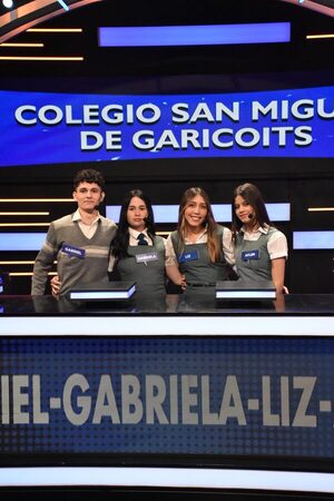 El colegio San Miguel Garicolts logró avanzar en la siguiente etapa de 100 Paraguayos Dicen - trece