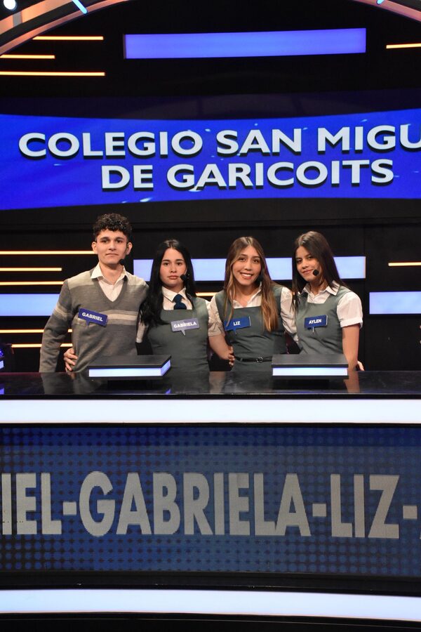 El colegio San Miguel Garicolts logró avanzar en la siguiente etapa de 100 Paraguayos Dicen - trece